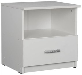 ΚΟΜΟΔΙΝΟ ADLER ΜΕΛΑΜΙΝΗΣ ΛΕΥΚΟ HM2431.03 45x40x48 εκ.