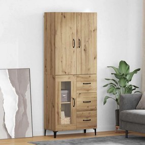 vidaXL Highboard Artisan Oak 69,5 x 34 x 180 εκ. Επεξεργασμένο ξύλο