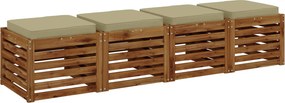 vidaXL Μαξιλάρια καθιστικού 4 κομματιών VUGHT 4 pcs 100% Πολυεστέρας