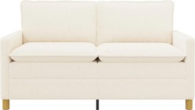 vidaXL Καναπές Κρεμ 156 x 81 x 87,5 εκ Ύφασμα