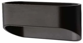 Απλίκα Τοίχου LED Aca Nephele L35039BK Black Matt