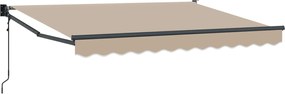 vidaXL Ηλεκτρικό Αναδιπλούμενο Σκίαστρο Μπεζ 2,5 x 2 m