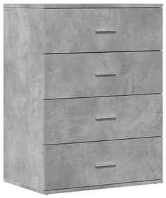 vidaXL Ντουλάπι Γκρι Σκυροδέματος 60x39x80 εκ. Επεξεργασμένο Ξύλο