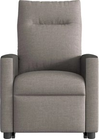 vidaXL Πολυθρόνα Μασάζ Ηλεκτρική Ανακλ.Taupe Υφασμάτινη