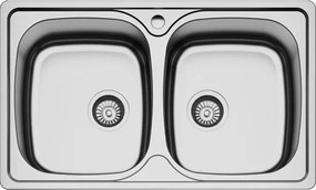 Νεροχύτης κουζίνας διπλός KARAG BL 808