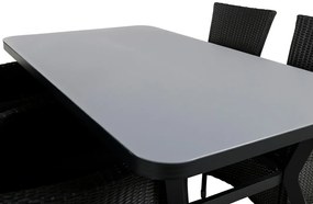 Σετ Τραπέζι και καρέκλες Dallas 3594, Spraystone, Πλαστικό ψάθινο, Μέταλλο | Epipla1.gr