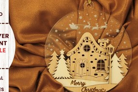 Intra απο ξύλο plywood 3mm-4mm πάχος Χριστουγεννιάτικο Στολίδι Παραμυθόσπιτο Δίασταση 3x3 cm INTRAFABR-82458297