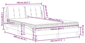 ΚΡΕΒΑΤΙ ΣΤΡΩΜΑ ΚΑΦΕ 140X190ΕΚ. ΑΠΟ ΣΥΝΘΕΤΙΚΟ ΔΕΡΜΑ 3208861