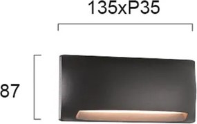 Απλίκα LED Εξωτερικού Χώρου Viokef Mode Grey 4243201
