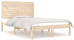 vidaXL Πλαίσιο Κρεβατιού 140 x 190 εκ. από Μασίφ Ξύλο