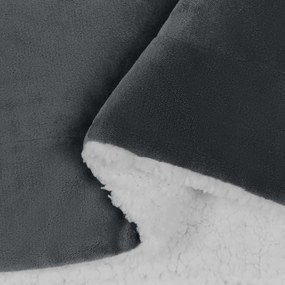vidaXL Κουβέρτα Σκούρο Γκρι 130 x 150 cm Μαλλί