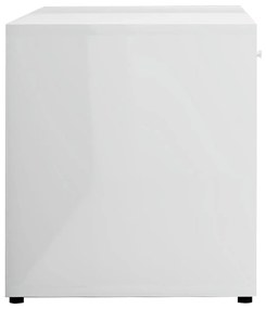 Έπιπλο Τηλεόρασης Γυαλιστερό Λευκό 120x34x37 εκ. Μοριοσανίδα - Λευκό