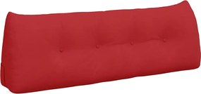 vidaXL Μαξιλάρι Πλάτης Κόκκινο 140 x 24 x 50 εκ ύφασμα