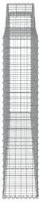 vidaXL Συρματοκιβώτια Τοξωτά 11 τεμ. 300x30x140/160 εκ. Γαλβαν. Ατσάλι