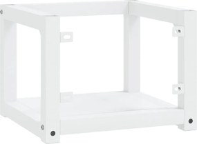 vidaXL Έπιπλο Μπάνιου Επιτοίχιο Λευκό 40 x 38 x 31 εκ. Σιδερένιο