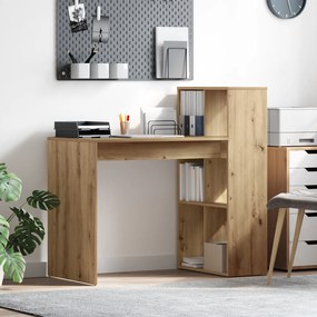 vidaXL Γραφείο Συγγραφής Artisan Oak Μοριοσανίδα Μεσαίο