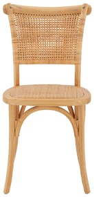 Καρέκλα LIBERTY Ξύλινη με Πλέξη Rattan Φυσικό 49x54x89 εκ. 49x54x89 εκ.