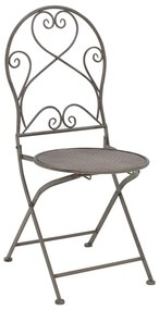 Τραπεζαρία Walen pakoworld σετ 3τεμ μέταλλο σε μπρονζέ απόχρωση