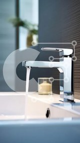 Intra Συλλεκτικό Ξύλινο Παζλ Plywood  4mm - Μοντέρνος νεροχύτης μπάνιου με βρύση χρωμίου Σε Ξύλινο Κουτί - Διαστάσεις Puzzle: 10x10 cm – 25 κομμάτια