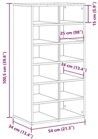 ΠΑΠΟΥΤΣΟΘΗΚΗ ΠΑΛΙΟ ΞΥΛΟ ΔΡΥΣ 54X34X100,5ΕΚ ΕΠΕΞΕΡΓΑΣΜΕΝΟ ΞΥΛΟ 855836