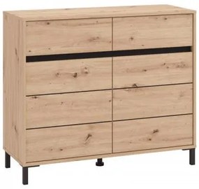 ΚΟΜΟΤΑ-ΜΠΟΥΦΕΣ MARRON 106 2K2F2V ARTISAN OAK/ΜΑΥΡΟ ΜΑΤΤ ΧΡΩΜΑ 106x40x90εκ 11014260
