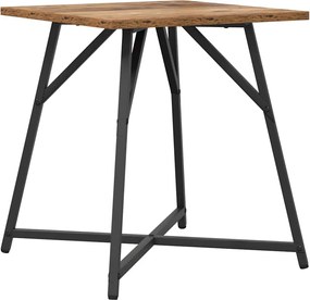 vidaXL Σετ βοηθητικά τραπεζάκια 2 pcs Παλιό ξύλο και μαύρο