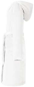 vidaXL Φόρμα Μπάνιου Με Κουκούλα Λευκό l Φανέλα