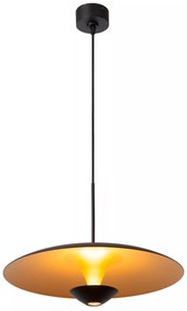 Φωτιστικό Κρεμαστό Lucide 41412-40-30 KENNETH Μαύρο Ματ (Black Mat)|Χρυσό Χρώμα (Gold Coloured) 2700 K