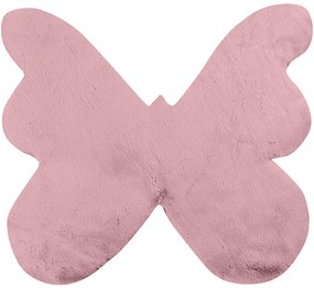 Παιδικό Χαλί FUZZY PINK BUTTERFLY 120 x 120 εκ.