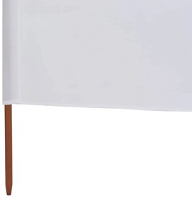 VidaXL Προστατευτικό Αέρα 9 Πάνελ Λευκό Άμμου 1200x120 εκ. Υφασμάτινο