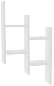 Ραφιέρα τοίχου Tabal pakoworld σε λευκή απόχρωση 49.4x14.5x85εκ