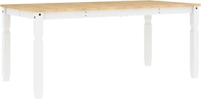 vidaXL Σετ Τραπεζαρίας 5 Τεμαχίων Panama από Μασίφ Ξύλο Πεύκου Λευκό