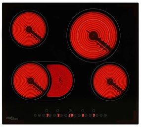 vidaXL Εστία Κεραμική με 4 Εστίες και Πλήκτρα Αφής 6600 W