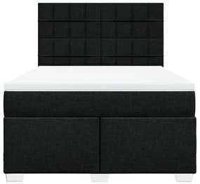 ΚΡΕΒΑΤΙ BOXSPRING ΜΕ ΣΤΡΩΜΑ ΜΑΥΡΟ 140X200 ΕΚ. ΥΦΑΣΜΑΤΙΝΟ 3290513