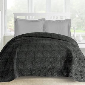 Makis Tselios Home Ultrasonic Κουβερλί Υπέρδιπλο Frost 2 Microfiber Grey 220x240cm