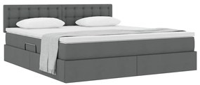 vidaXL Κρεβάτι με αποθηκευτικό χώρο και στρώμα με στρώμα 160 x 200 cm