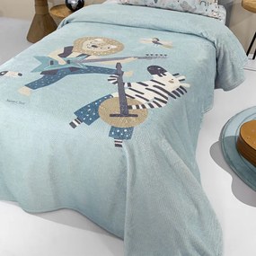 Κουβέρτα Fleece Μονή (160x220) Saint Clair Ultra Soft Jazz Raf