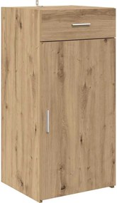 vidaXL Πλαϊνό γραφείο με συρτάρι artisan δρυς 45 x 42,5 x 93 εκ.