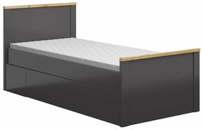 Κρεβάτι Boston CG132, Μονόκλινο, Γκρι, 90x200, Πλαστικοποιημένη μοριοσανίδα, 100x207x95cm, 53 kg | Epipla1.gr