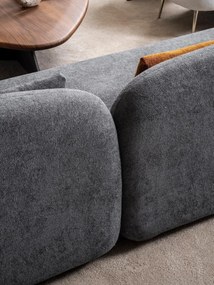 Stewehome Σετ Καναπέ 3+3+1 Μοντέρνο σε Γκρι και Λευκό Πολυτελές Σαλόνι 220x68x72 cm