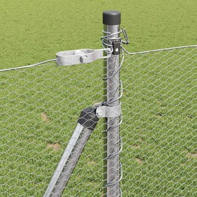 vidaXL Εξωτερική Εξαγωνική Περίφραξη με Σκυρόδετη Βάση 100 x 0,8 μ