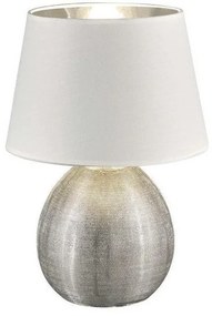 Επιτραπέζιο Φωτιστικό Luxor χρυσό ή ασημί Φ18 Trio Lighting-R50621089-Λευκό-Ασημί R50621089