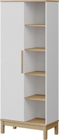 Βιβλιοθήκη Ξύλο / Λευκό Δρυς DEIVE 71x36x179.3