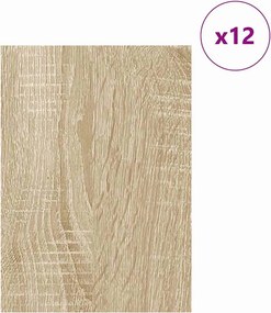 vidaXL Διακοσμητικά Πάνελ 12 pcs Δρύς Sonoma 30 x 42 x 0.27 εκ
