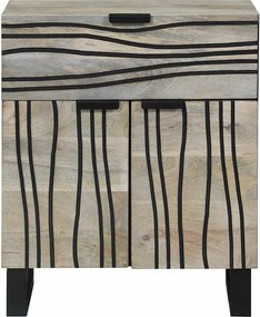 vidaXL Κομοδίνο Λευκό 50 x 33 x 60 εκ Επεξεργασμένο Ξύλο