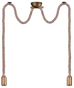 Φωτιστικό Οροφής Rope Ø12x150cm Old Brass Trio Lighting Rope