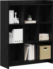 vidaXL Βιβλιοθήκη Μαύρη Δρυς 87,5 x 30 x 111 εκ Επεξεργασμένο Ξύλο