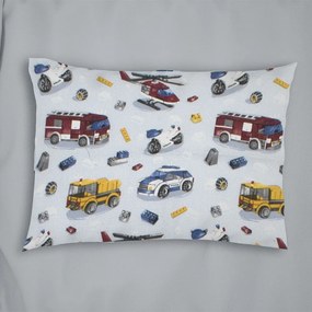 Μαξιλαροθήκη Παιδική Toys 46 Sky Blue DimCol 35X45 100% Βαμβακερή Φανέλα