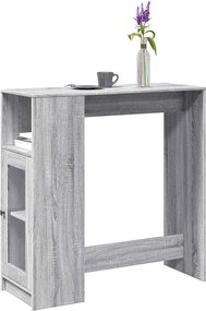 vidaXL Τραπέζι Μπαρ Γκρι Sonoma 101x40x103,5 εκ. από Επεξεργ. Ξύλο