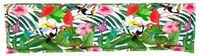 vidaXL Μαξιλάρι παλέτας για πάγκο Floral Πολύχρωμο 150 x 40 x 8 εκ.